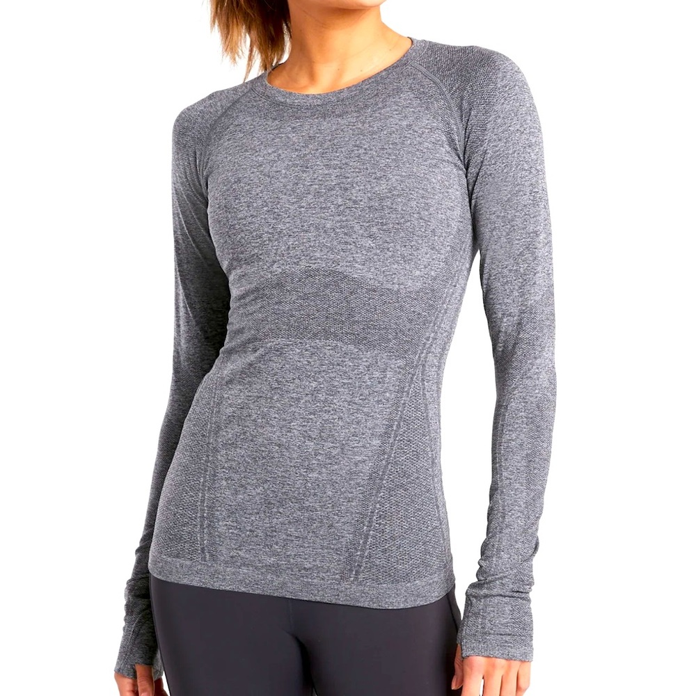 Light grey Athleta long sleeve top